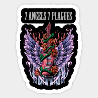 7 ANGELS 7 PLAGUES BAND Sticker